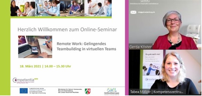 Online Seminar Remote Work 18.03.2021
